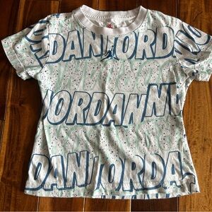 Jordan Little Kids' Blue Graphic T-Shirt Medium 6/7
